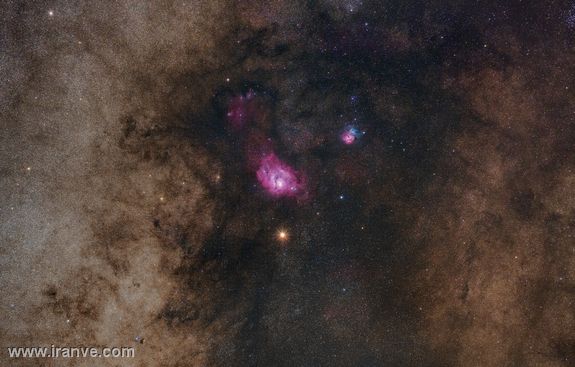 تصویری زیبا کهکشان راه شیر