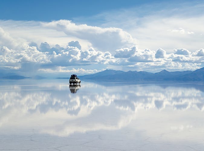 دریاچه نمکی در بولیوی