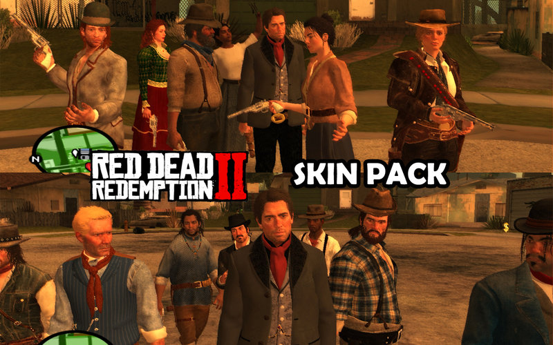 اسکین پک  Red Dead 2 برای جی تی ای سن اندرس