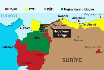 ارتش ترکیه حدفاصل کوبانی تا عفرین را تصرف می کند
