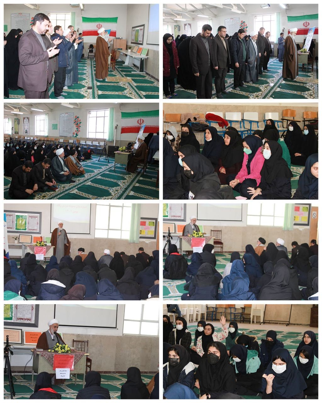 برگزاری مراسم کاروان نماز در مدرسه نمونه دولتی دخترانه پگاه ناحیه یک