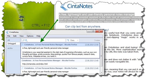 دانلود دفترچه یادداشت برای ویندوز CintaNotes 3.11