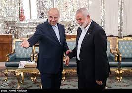 دیدار اسماعیل هنیه با رئیس مجلس شورای اسلامی