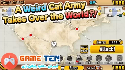 دانلود The Battle Cats 12.7.0 - بازی نبرد گربه ها برای اندروید + مود