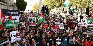 انگلیس: تظاهرات چند صد هزار نفری در لندن، کار ایران است!