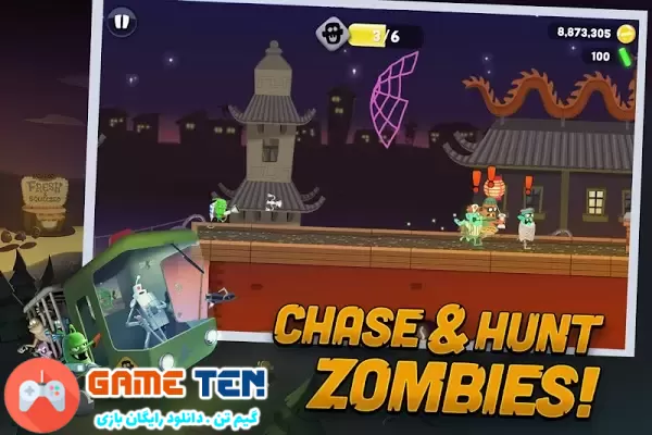 دانلود Zombie Catchers 1.32.7 - بازی شکارچیان زامبی اندروید + مود
