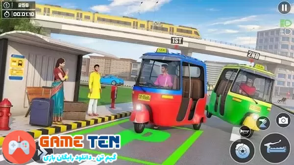 دانلود Tuk Tuk Auto Rickshaw Game 5.4 - بازی خدمات مسافربری اندروید + مود