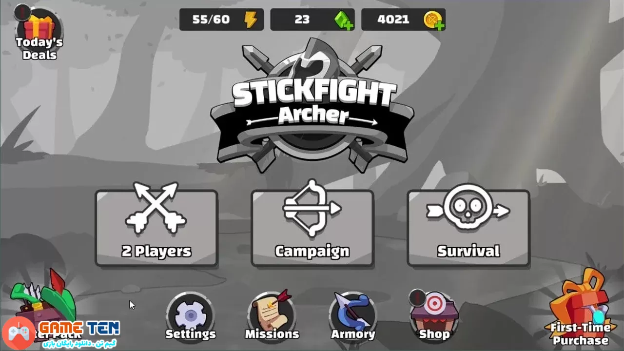 دانلود Stickfight Archer 1.59 - بازی مبارزه استیکمن کماندار اندروید + مود