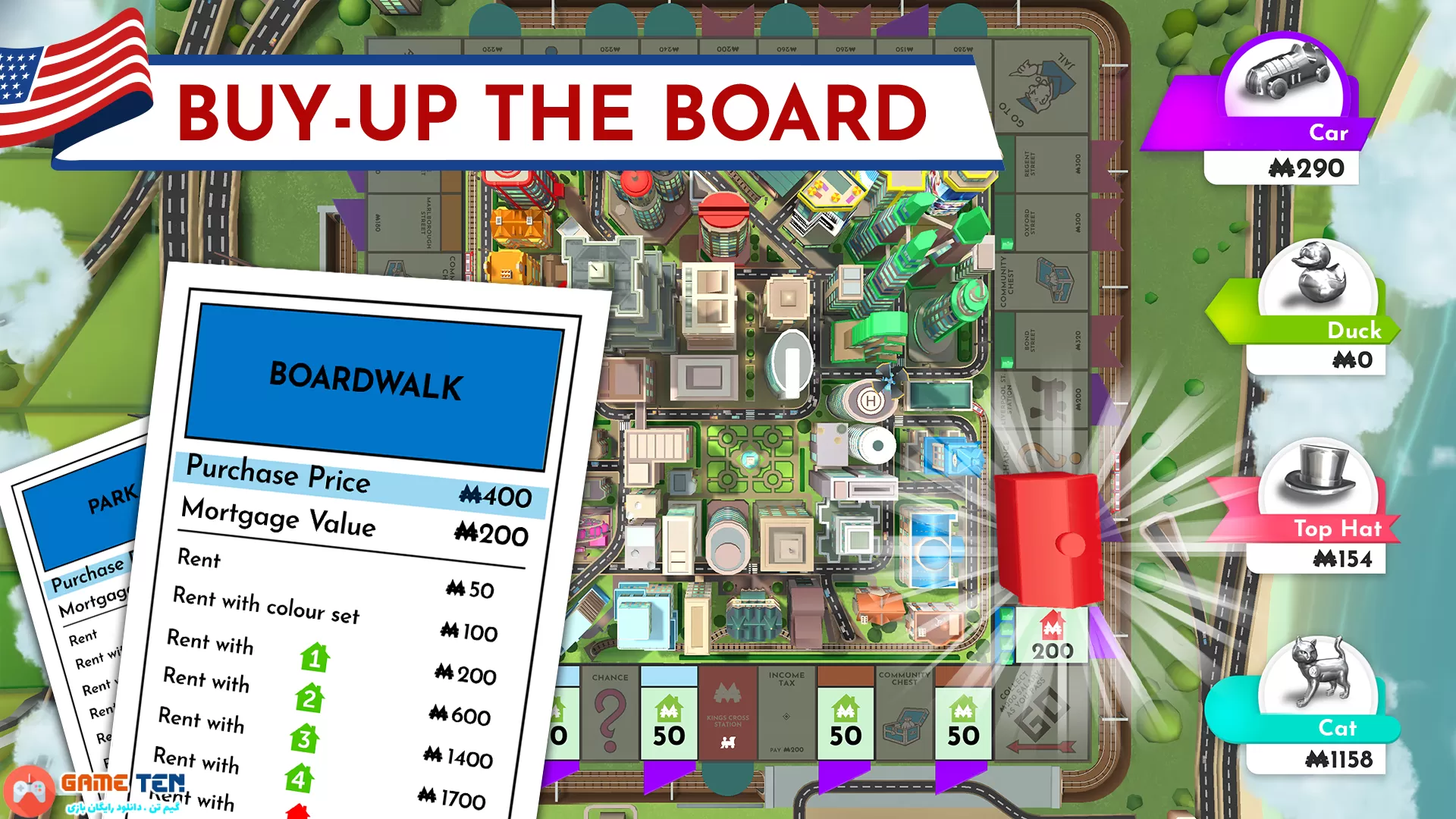 دانلود Monopoly MOD 1.11.1 - بازی تخته مونوپولی برای اندروید + مود