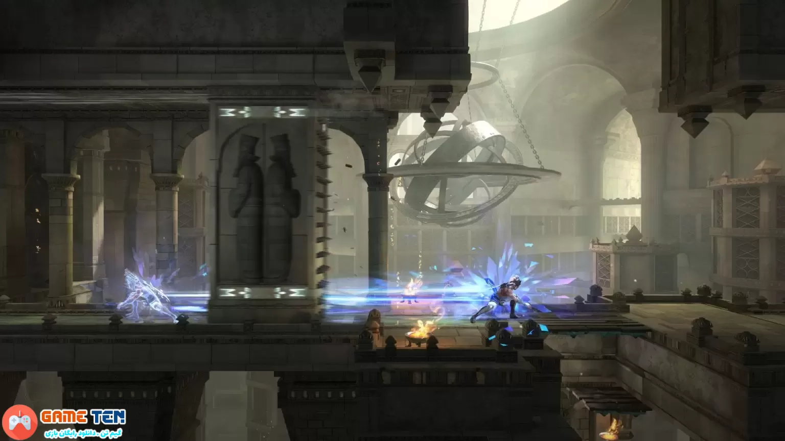 ویدیو گیم‌پلی Prince of Persia: The Lost Crown، دنیای پیچیده Metroidvania خود را به نمایش می‌گذارد