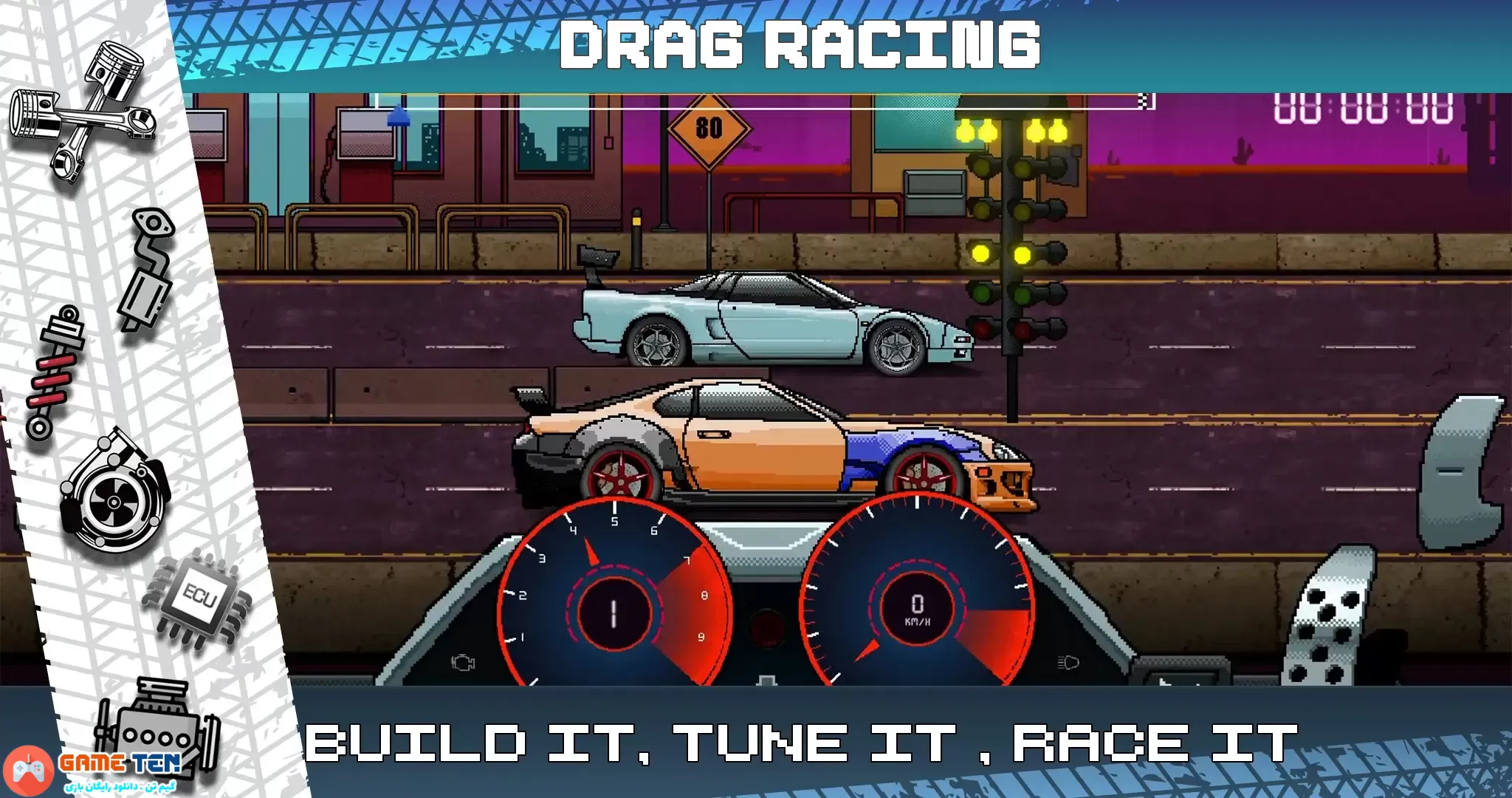 دانلود مود بازی Pixel X Racer 3.2.1 برای اندروید