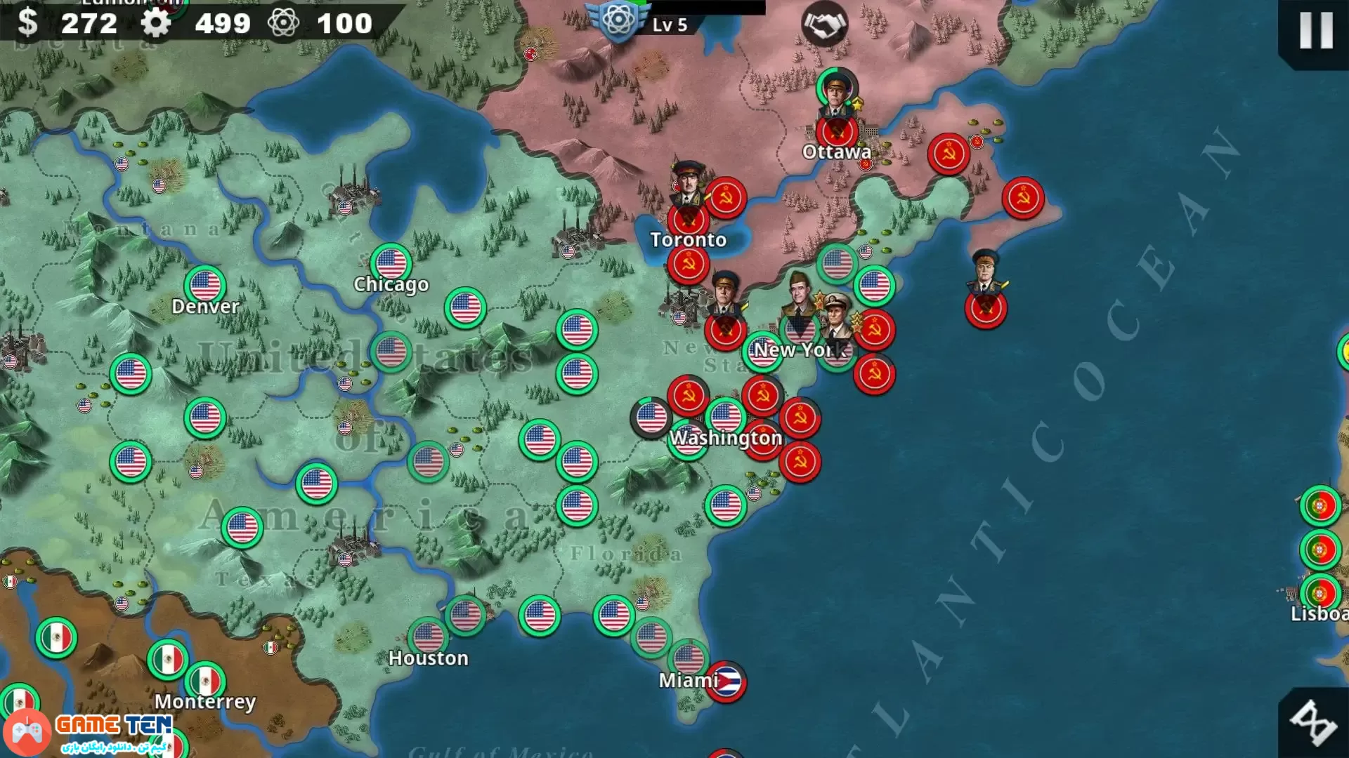 دانلود مود بازی World Conqueror 4-WW2 Strategy v1.10.4 فاتح جهان برای اندروید