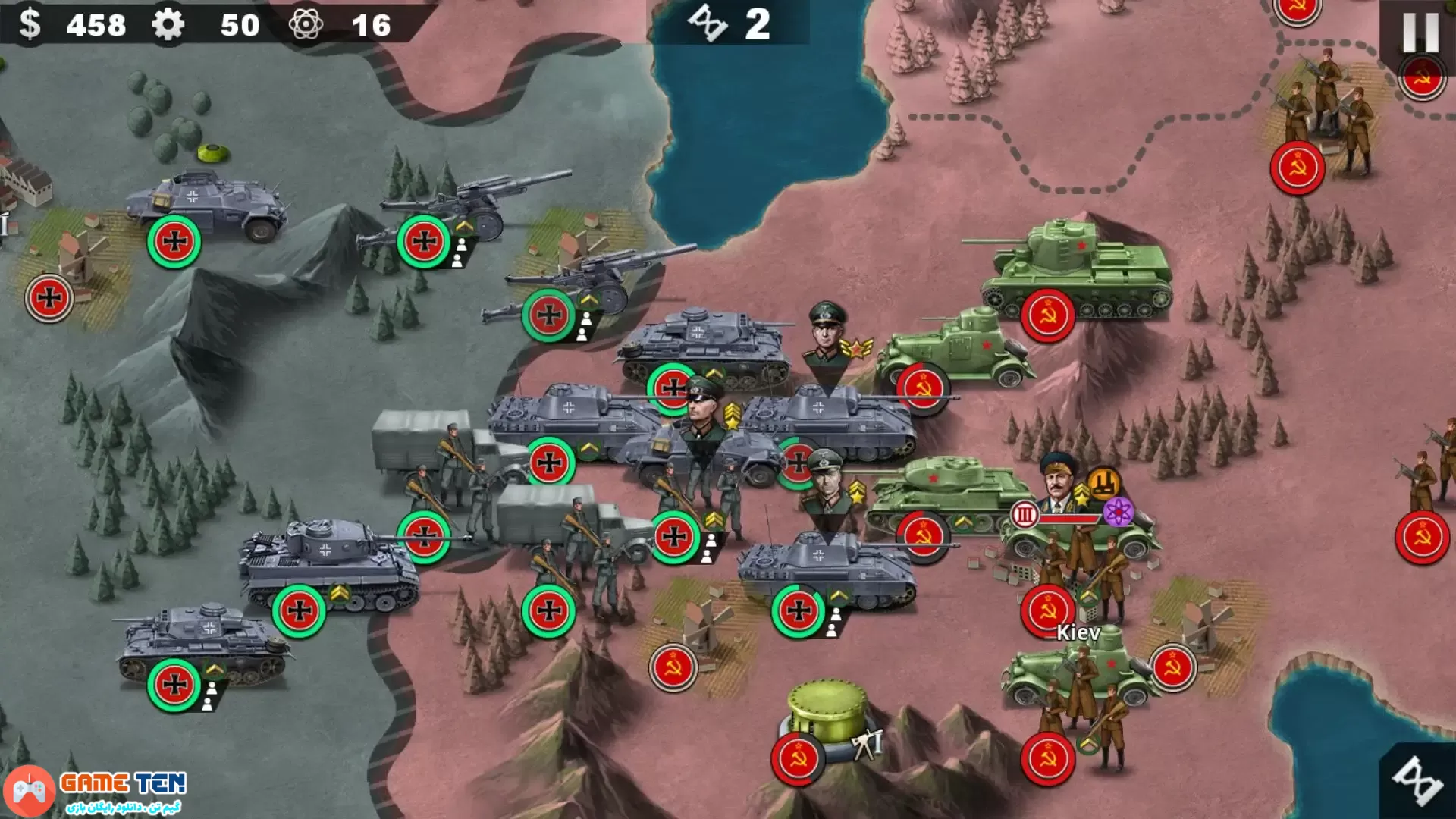 دانلود مود بازی World Conqueror 4-WW2 Strategy v1.10.4 فاتح جهان برای اندروید