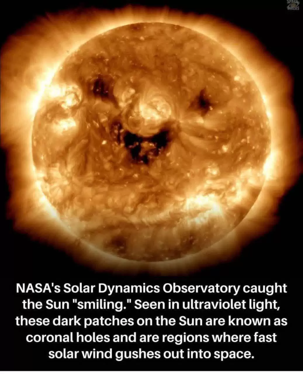 کشف ناسا لبخند خورشید به ما!!!