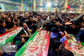 ‫مراسم تشییع پیکر ۵ شهید حادثه تروریستی در زابل‬‎