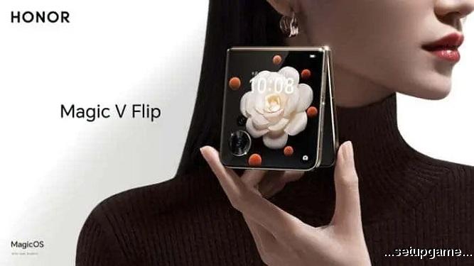 آنر گوشی تاشو و جذاب Magic V Flip را معرفی کرد؛ با دو نمایشگر غول پیکر و تراشه اسنپدراگون 8 پلاس نسل یک