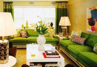  دیزاین زیبای منزل با رنگ آرام بخش سبز + تصاویر