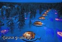  طراحی هتل شیشه‌ای به سبک «ایگلو» در فنلاند 