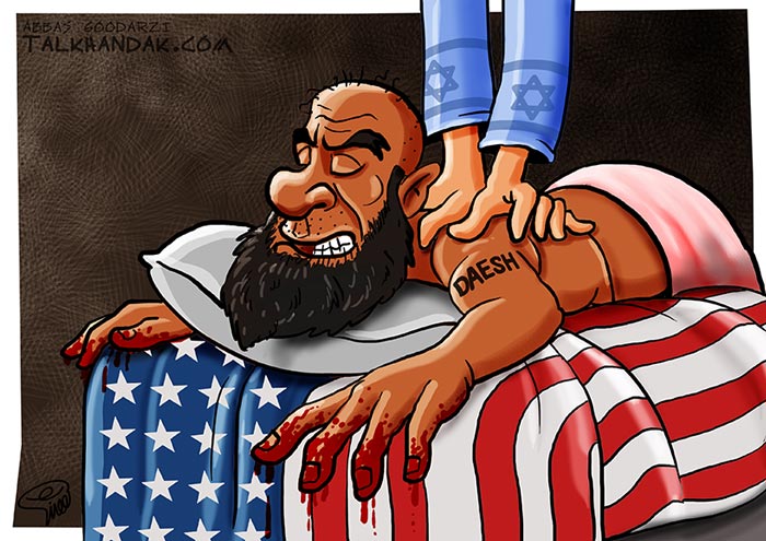 کاریکاتور - داعش ساخته آمریکائیل !