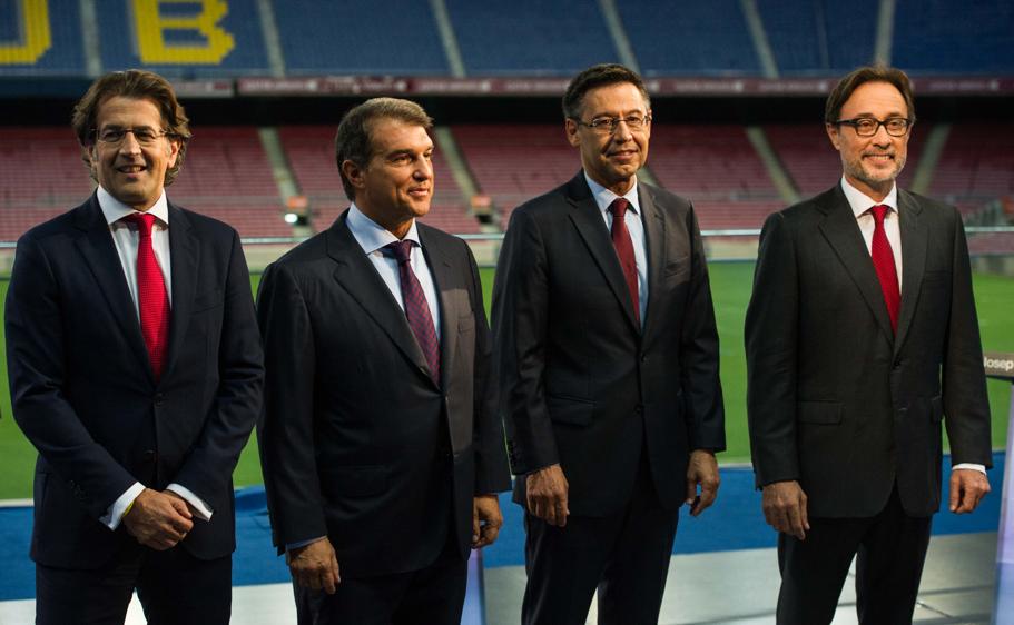 عکس روز؛ 4 کاندیدای ریاست باشگاه بارسلونا در یک قاب