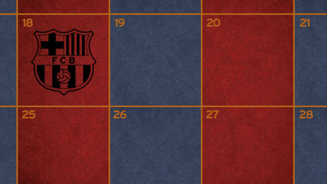 تقویم فشرده برای بارسلونا در ماه آگوست