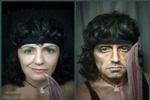 گریمورهای حرفه ای و تغییر چهره زن به مرد! +عکس