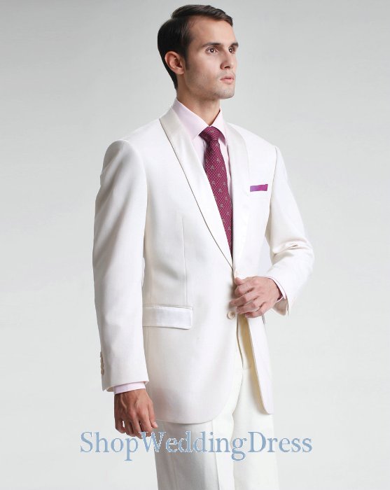 مدلهای جدید کت و شلوار مردانه رنگ سفید