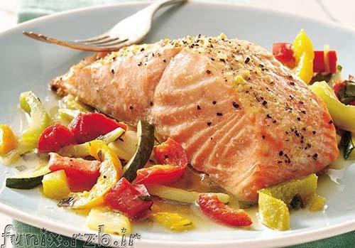 طرز تهیه ماهی سالمون با چاشنی ریحان