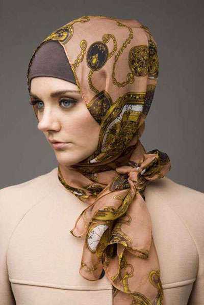 مدل بستن شال و روسری دخترانه2015