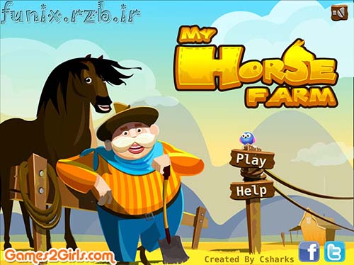 بازی آنلاین مزرعه پرورش اسب