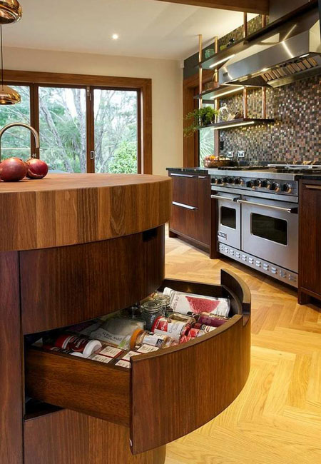  کابینت گوشه آشپزخانه با طراحی کاربردی 
