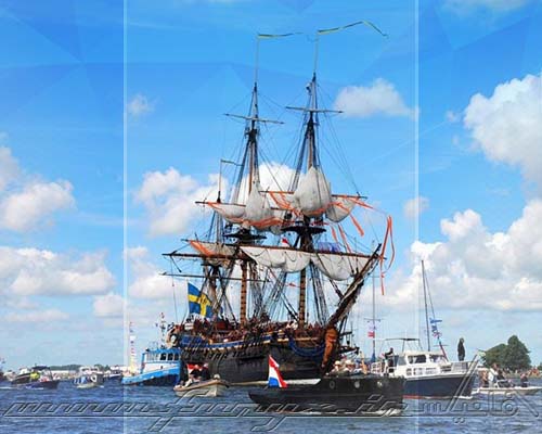 رژه پرازدحام سالیانه کشتی ها در آمستردام