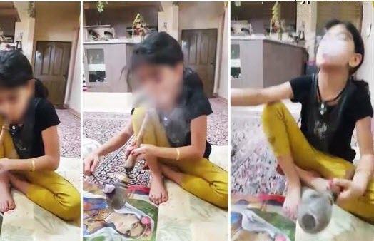جنجال انتشار فیلم مصرف مواد توسط یک دختر بچه در ایران +عکس