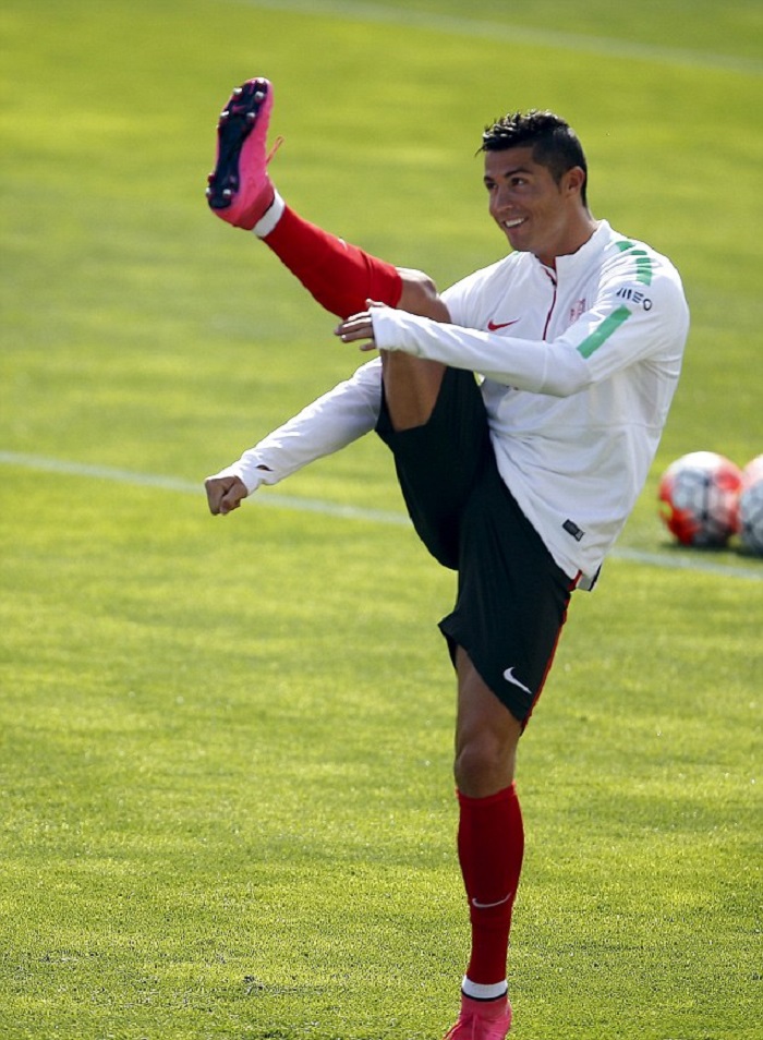 (عکس) تمرینات رونالدو در تیم ملی پرتغال