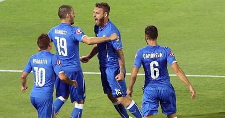 ایتالیا 1-0 بلغارستان؛ آتزوری پیروز جنگ 10 نفره ها