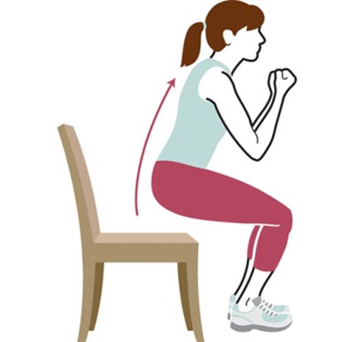 آموزش چند حرکت ورزشی با صندلی (+تصاویر) 