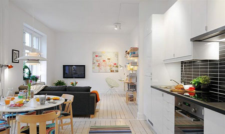 دیزاین و دکوراسیون داخلی آپارتمان های کوچک