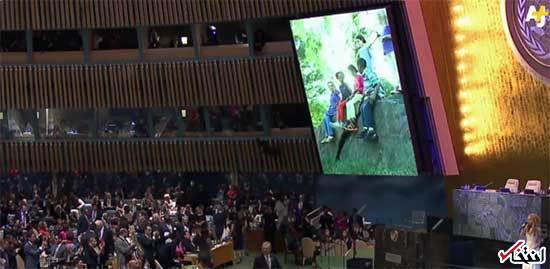 واکنش هیئت ایرانی به آواز خوانی شکیرا در سازمان ملل +عکس