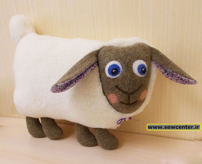 الگو وآموزش دوخت عروسک گوسفند
