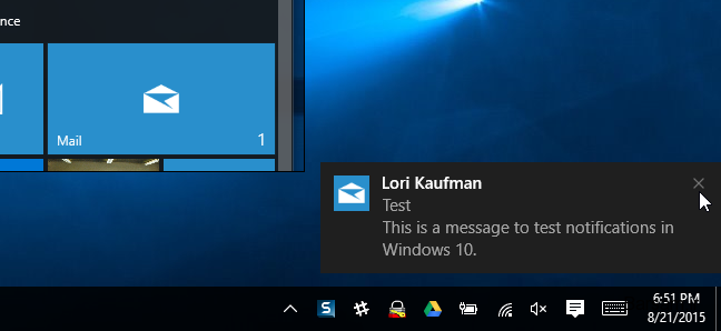  چگونه Windows 10 دریافت ایمیل ها را به ما خبر می دهد؟
