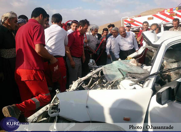 تصادف در محور پیرانشهر به نقده 4 کشته و زخمی برجا ی گذاشت 