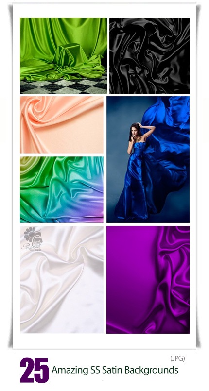 دانلود تصاویر با کیفیت پس زمینه ساتن های رنگارنگ از شاتر استوک - Amazing Shutterstock Satin Backgrounds 
