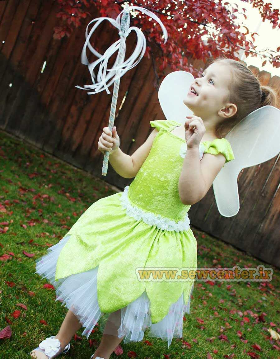 آموزش دوخت لباس فرشته برای دختر بچه ها