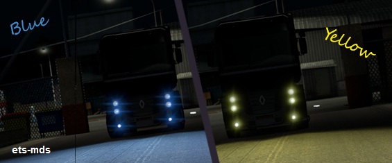 دانلود مد آبی و زرد شدن چراغ برای تمامی کامیون ها