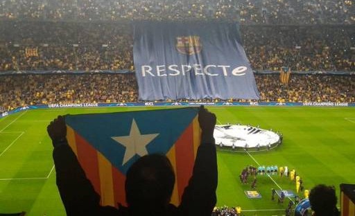 30 هزار پرچم کاتالونیا تقدیم به مدیران یوفا