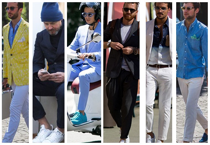 نحوه ست کردن انواع کفش کتانی با لباس های رسمی مردانه