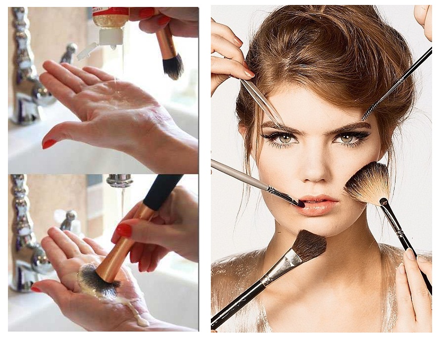 ۵ تمیز کننده خانگی برای برس های آرایش 