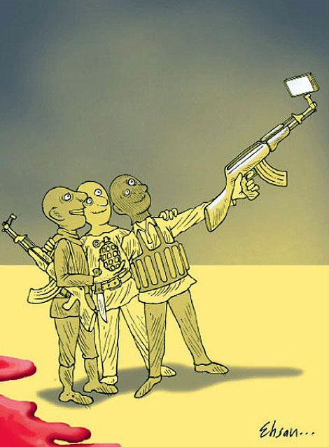 کاریکاتور/ جدیدترین سلفی داعش!