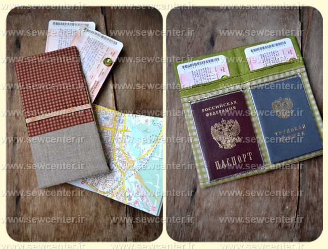 آموزش دوخت کیف پاسپورت ومدارک