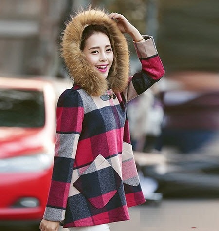 مدل شنل بافتنی دخترانه کره ای